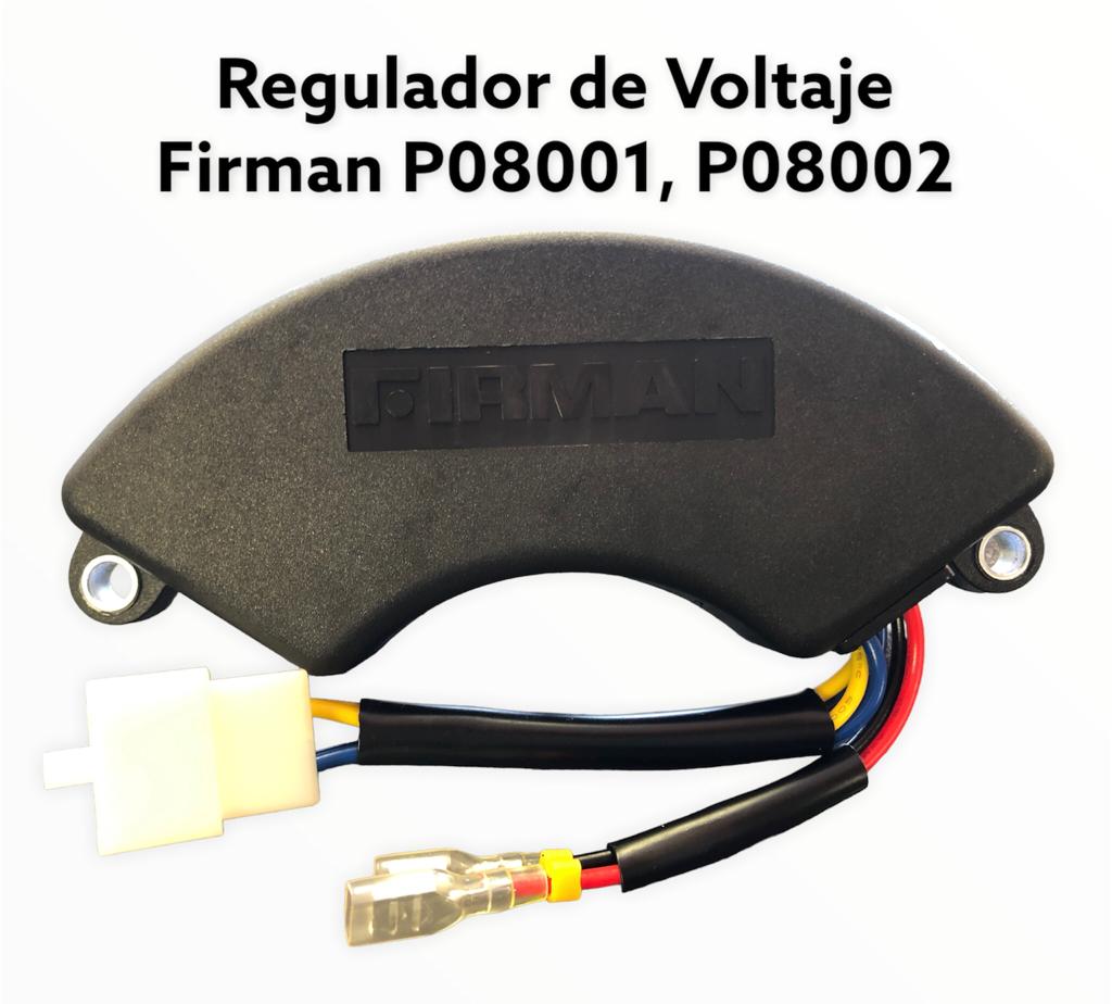 Regulador de voltaje AVR original generador Firman 400V/220uf media luna grande