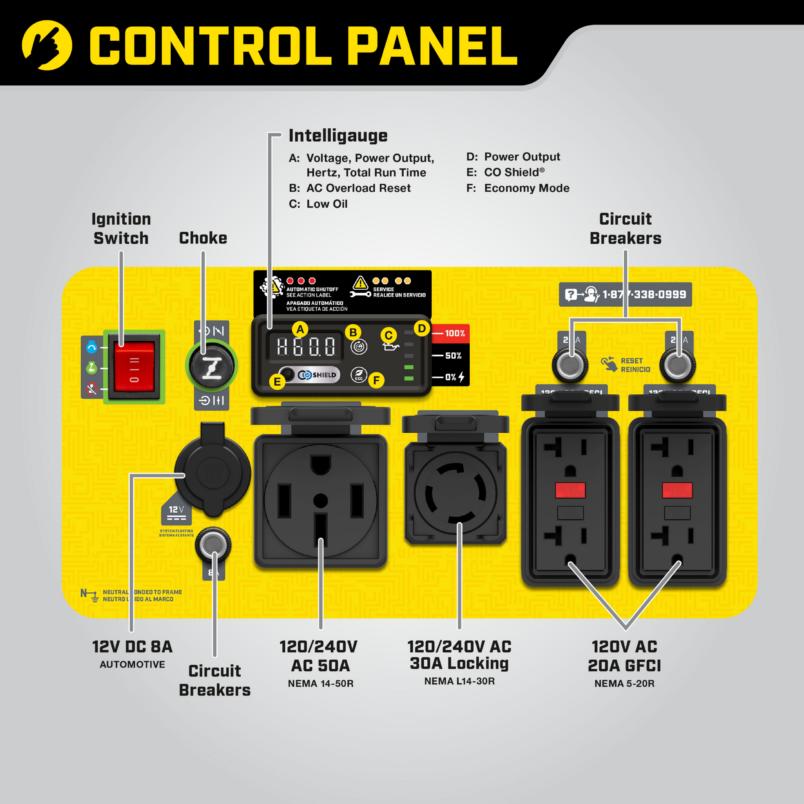 Generador Inverter Champion Open Frame 9,000 watts