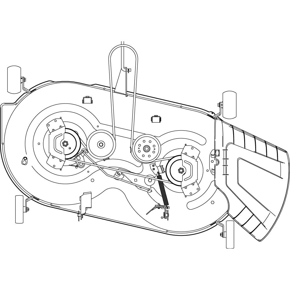 Polea para tractor Cub Cadet XT1, XT2 42 pulgadas