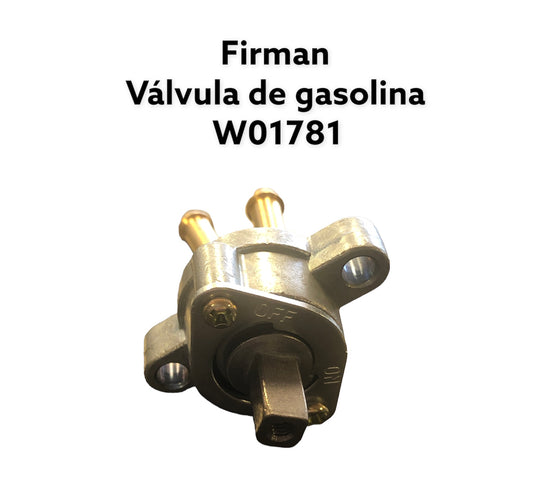 Válvula de gasolina en metal, original firman para generador / inverter Firman 2100 watts