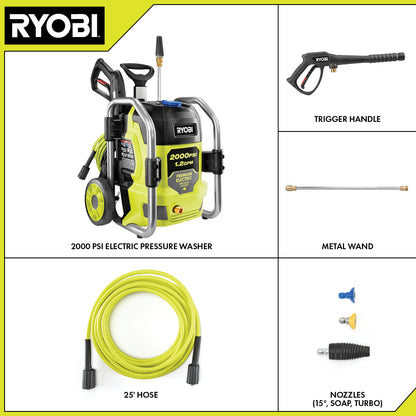 Máquina de Presión Eléctrica Ryobi 2,000psi / 1.2GMP